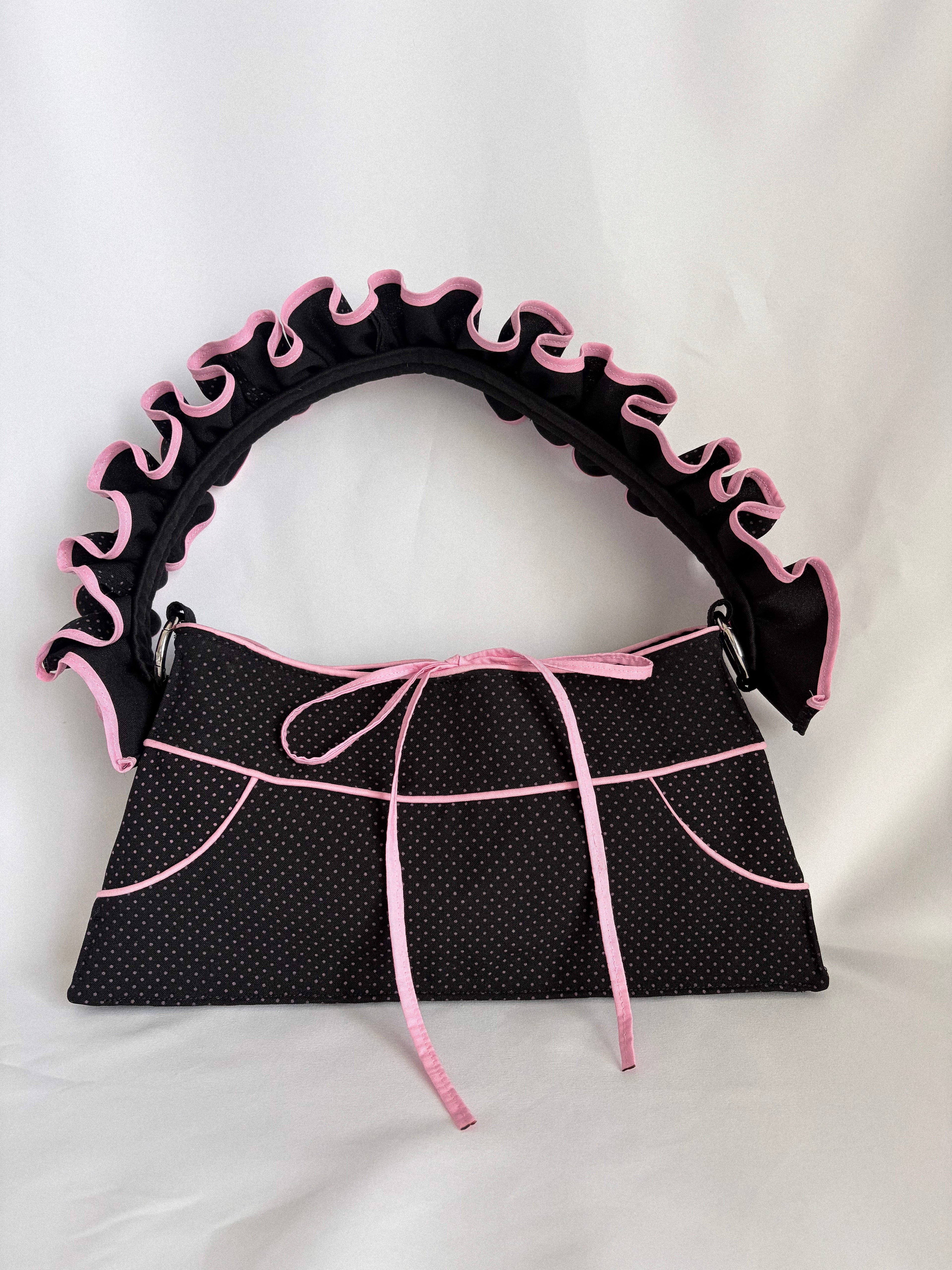 Pink Polka Shoulder Bag