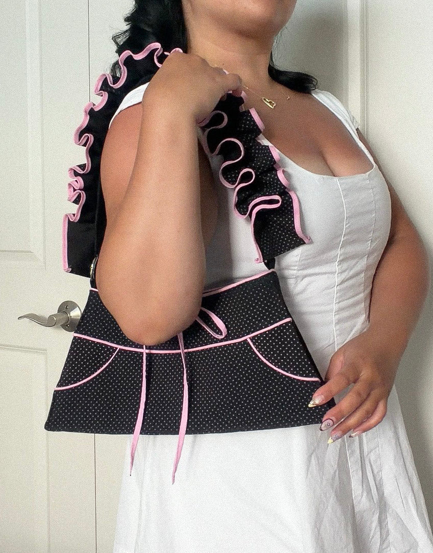 Pink Polka Shoulder Bag
